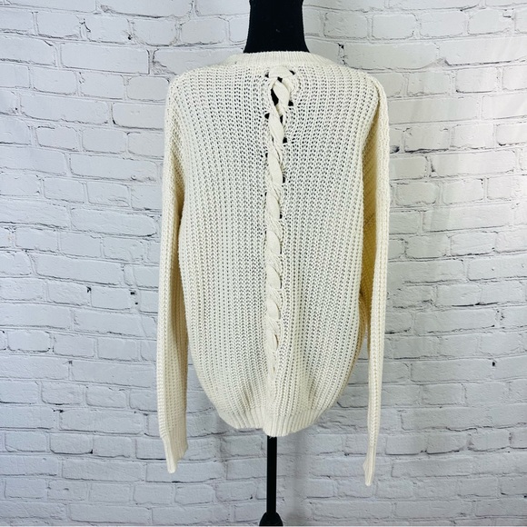 BDG Cardigan Cream Button Down Women Sweater. Size (M) - Picture 7 of 9